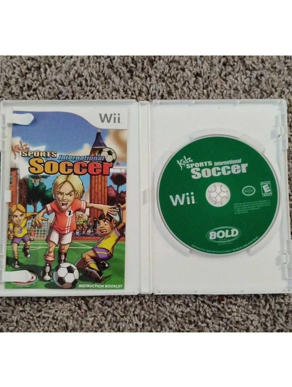 Kidz Sports International Soccer (Nintendo Wii) - Complete in Case (CIB) w/ Manu